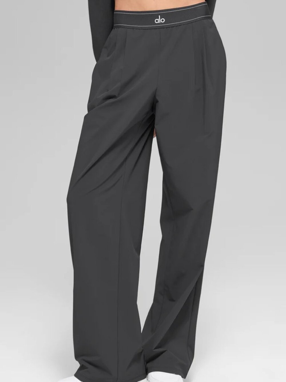 NWT ALO Yoga 🎇😆 Women's Dark Grey  Suit  Up Pants - Regular | Authentic